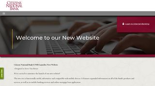 New Website Citizens National Bank