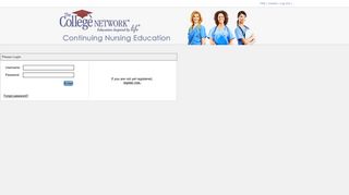 Login for Nursing CNE LearnCenter - The College Network