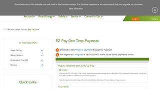EZ-Pay One Time Payment - Connecticut Natural Gas