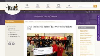 CNH Industrial makes $25,000 donation to CPI - Grand Island Public ...