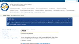 CNIPS - Kentucky Department of Education