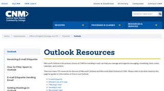 Outlook Resources | CNM