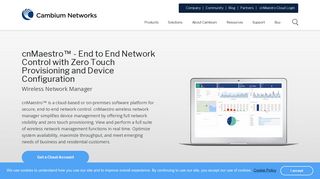 cnMaestro™ - Wireless Network Manager with Zero Touch Provisioning