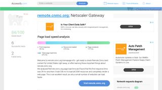 Access remote.cnmc.org. Netscaler Gateway
