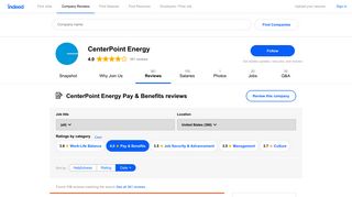 Working at CenterPoint Energy: 108 Reviews about Pay & Benefits ...