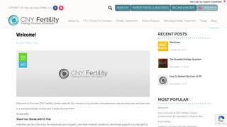 Welcome! | CNY Fertility Center