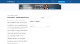 Colorado (CO) 529 College Savings Plans - Saving for College