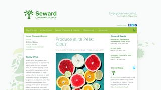Produce at Its Peak: Citrus - Seward Community Co-op