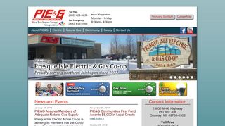 Welcome | Presque Isle Electric and Gas Co-op