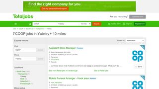 COOP Jobs in Yateley | COOP Job Vacancies Yateley - totaljobs