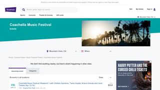 Coachella Tickets 2019 - Coachella Music Festival 2019 Dates on ...