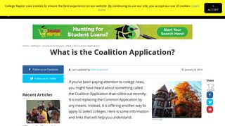 What is the Coalition Application? | College Raptor