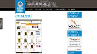 Coals2u's Drupal 7 Site by Livelink New Media | Blue Drop Awards 2012