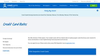 Coast Capital Savings - Credit Cards