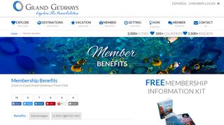 Coast to Coast Grand Getaways Travel Club Member Benefits