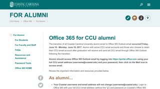 For Alumni - Coastal Carolina University