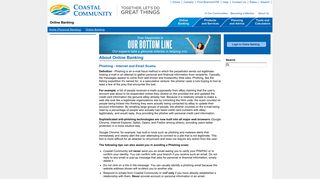 Coastal Community Credit Union - About Online Banking