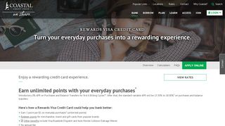 Rewards Visa Credit Card - Coastal Credit Union