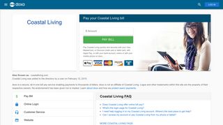 Coastal Living: Login, Bill Pay, Customer Service and Care Sign-In