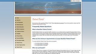 Patient Portal | Coastal Physicians Medical Group