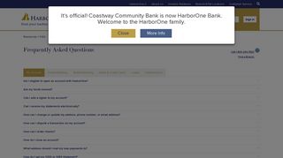 FAQ | Coastway Community Bank