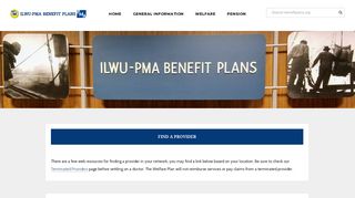 ILWU-PMA Benefit Plans – Find a Provider - BENEFITPLANS.ORG