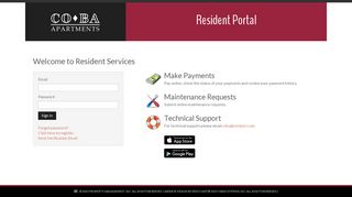 Login to COBA Apartments Resident Services | COBA Apartments