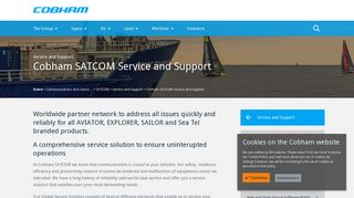 Cobham plc, SATCOM, Cobham SATCOM Service and Support