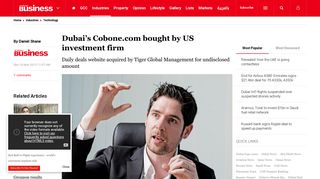 Dubai's Cobone.com bought by US investment firm - ArabianBusiness ...