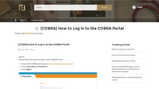 [COBRA] How to Log in to the COBRA Portal - By PrimePay support