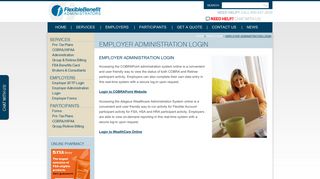 Employer Administration Login | Flexible Benefit Administrators