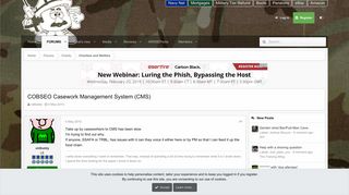 COBSEO Casework Management System (CMS) | Army Rumour Service