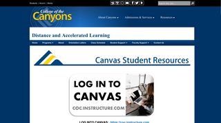 CanvasAccess - College of the Canyons
