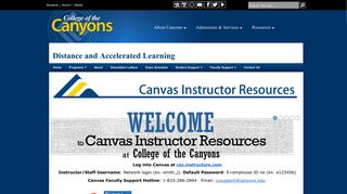 Canvas - College of the Canyons