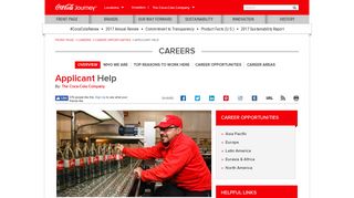 Careers: Applicant Help: The Coca-Cola Company