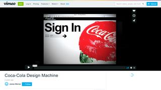 Coca-Cola Design Machine on Vimeo