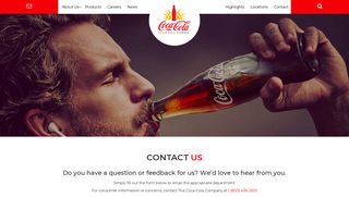 Contact US at Coke Florida | Coke Florida - Coca-Cola Beverages ...