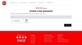 Reset Password - Coca-Cola