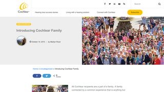 Introducing Cochlear Family - Cochlear Hear and Now