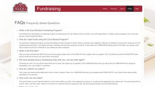 FAQs - Coco Brooks Fundraising
