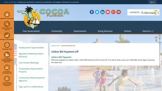 Online Bill Payment off | Cocoa, FL - Official Website - City of Cocoa