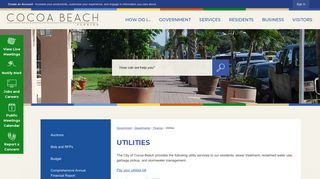 Utilities | Cocoa Beach, FL - Official Website - City of Cocoa Beach