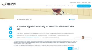 Coconut App Makes it Easy To Access Schedule On The Go | Coconut ...
