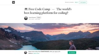 Free Code Camp — The world's best learning platform for coding?