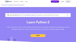 Python Tutorial: Learn Python For Free | Codecademy