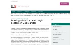Making a Multi - level Login System in CodeIgniter - w3programmers