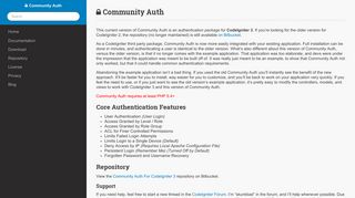 Community Auth: CodeIgniter 3 Authentication