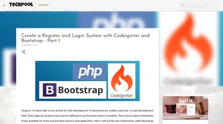 Create a Register and Login System with Codeigniter and Bootstrap ...