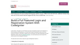 Build a Full Featured Login and Registration System With CodeIgniter ...